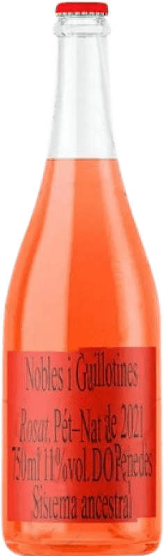 13,95 € Free Shipping | Rosé Wine Parxet Nobles i Guillotines Ancestral Rosa D.O. Penedès Catalonia Spain Bottle 75 cl