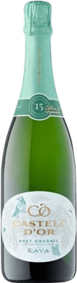9,95 € 送料無料 | 白スパークリングワイン Castell d'Or Orgánico Brut D.O. Cava カタロニア スペイン Macabeo, Xarel·lo, Parellada ボトル 75 cl