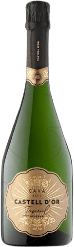 9,95 € 免费送货 | 白起泡酒 Castell d'Or Imperial 香槟 预订 D.O. Cava 加泰罗尼亚 西班牙 Macabeo, Xarel·lo, Chardonnay, Parellada 瓶子 75 cl