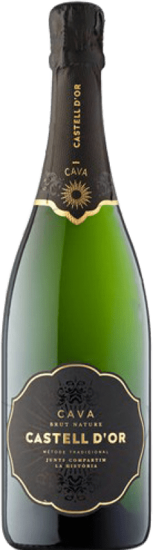 10,95 € Kostenloser Versand | Weißer Sekt Castell d'Or Brut Nature D.O. Cava Katalonien Spanien Macabeo, Xarel·lo, Parellada Flasche 75 cl
