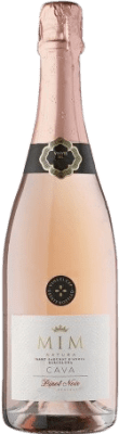 43,95 € Envío gratis | Espumoso Rosado El Cep MiM Natura Brut Reserva D.O. Cava Cataluña España Pinot Negro Botella Magnum 1,5 L