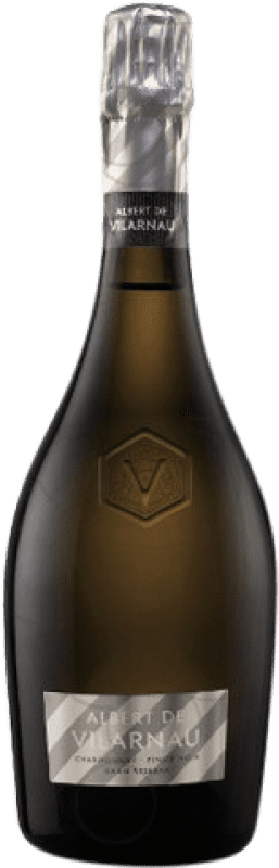 42,95 € Free Shipping | White sparkling Vilarnau Albert de Vilarnau Chardonnay-Pinot Noir Brut Grand Reserve D.O. Cava Catalonia Spain Pinot Black, Chardonnay Bottle 75 cl