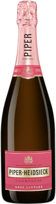 59,95 € Envio grátis | Espumante Rosé Piper-Heidsieck Brut — Bruto Rosé Grande Reserva A.O.C. Champagne Champagne França Pinot Noir, Pinot Meunier 75 cl