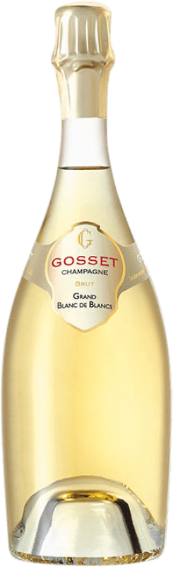 94,95 € Бесплатная доставка | Белое игристое Gosset Grand Blanc de Blancs брют Гранд Резерв A.O.C. Champagne шампанское Франция бутылка 75 cl
