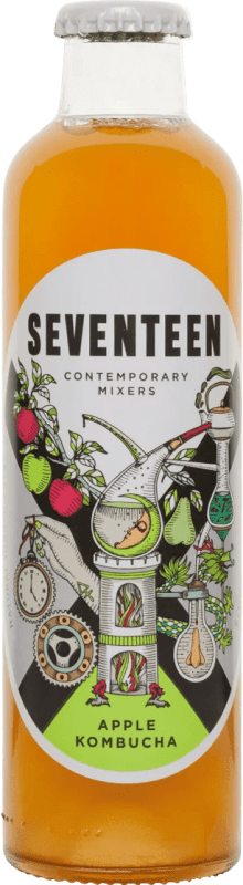 2,95 € Spedizione Gratuita | Bibite Global Premium Seventeen Spagna Bottiglietta 20 cl Apple — Mela, Kombucha
