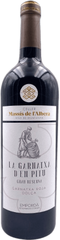 54,95 € Free Shipping | Fortified wine Celler Massis de l'Albera La Garnatxa d'en Pitu Grand Reserve D.O. Empordà Catalonia Spain Garnacha Roja Bottle 75 cl