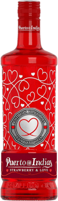 22,95 € Spedizione Gratuita | Genever Gin Puerto de Indias Love Spagna 70 cl Strawberry — Fragola