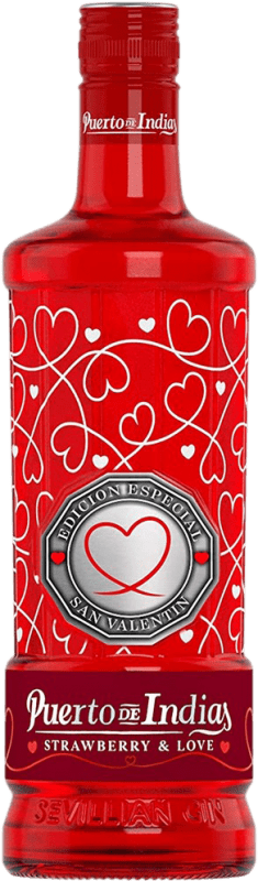 22,95 € 免费送货 | 金酒 Gin Puerto de Indias Love 西班牙 70 cl Strawberry — 草莓