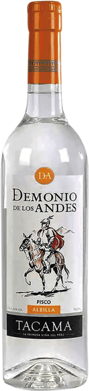 27,95 € Бесплатная доставка | Pisco Tacama Demonio de los Andes Albilla Перу бутылка 70 cl