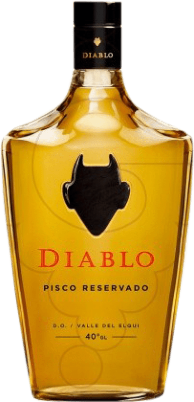 17,95 € Envío gratis | Pisco Concha y Toro Diablo Reservado Chile Botella 70 cl