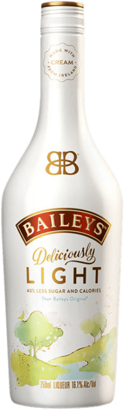 18,95 € Envío gratis | Crema de Licor Baileys Irish Cream Light Irlanda Botella 70 cl