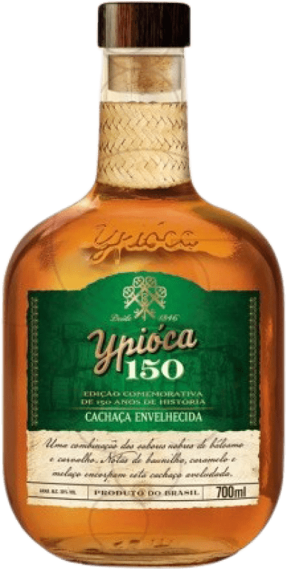 25,95 € Envío gratis | Cachaza Ypióca Brasil 150 Años Botella 70 cl