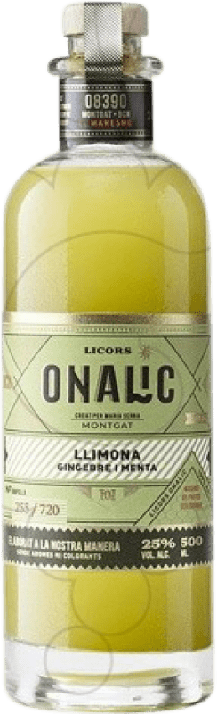 15,95 € Envio grátis | Licores Onalic Llimona Espanha Garrafa Medium 50 cl