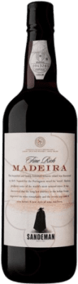 16,95 € Envio grátis | Vinho fortificado Sandeman Porto Fine Rich I.G. Madeira Madeira Portugal Negramoll Garrafa 75 cl