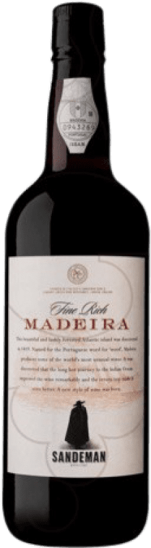 16,95 € Kostenloser Versand | Verstärkter Wein Sandeman Porto Fine Rich I.G. Madeira Madeira Portugal Negramoll Flasche 75 cl