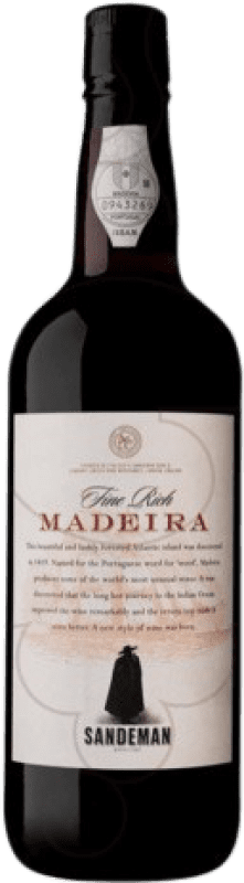 17,95 € Envío gratis | Vino generoso Sandeman Porto Fine Rich I.G. Madeira Madeira Portugal Negramoll Botella 75 cl