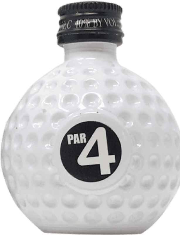 7,95 € Envío gratis | Whisky Blended Old St. Andrews Par 4 Ceramic Porcelain — Porcelana Cerámica Reino Unido Botellín Miniatura 5 cl