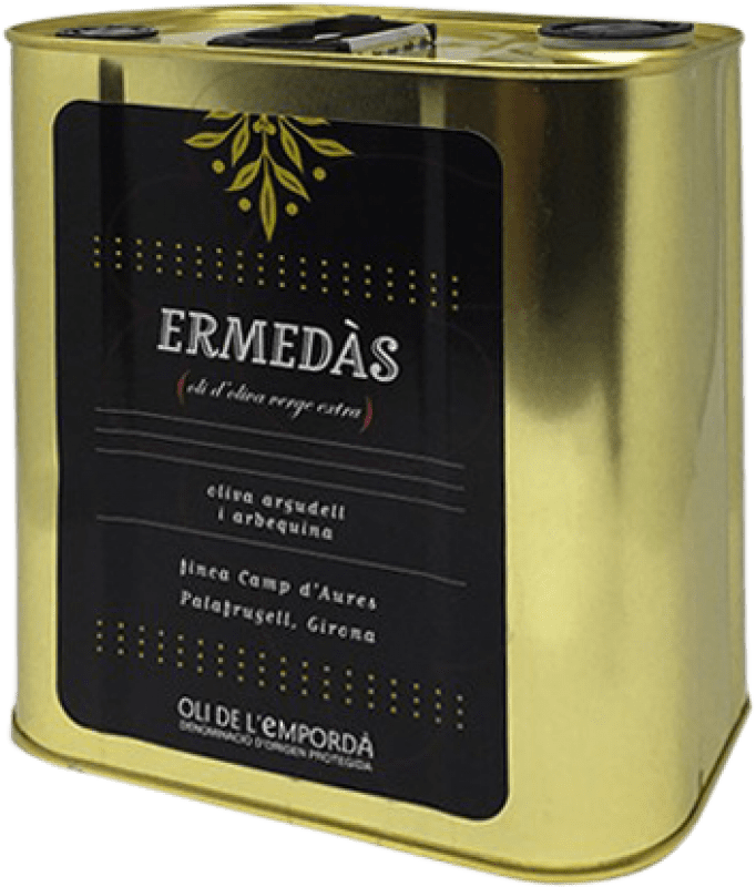 56,95 € 送料無料 | オリーブオイル Ermedàs スペイン 大きな缶 2,5 L