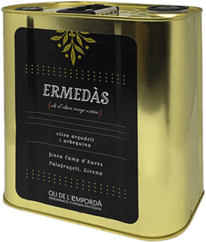 59,95 € Envío gratis | Aceite de Oliva Ermedàs AOVE Virgen Extra España Lata Especial 2,5 L
