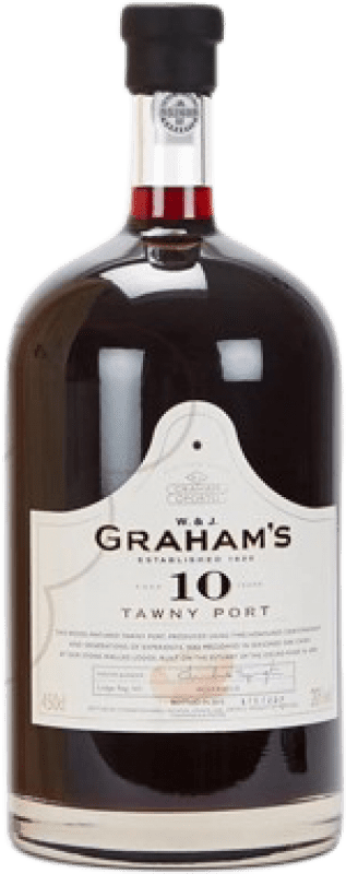 323,95 € Free Shipping | Fortified Wine Graham's I.G. Porto Porto Portugal Tempranillo, Touriga Franca, Touriga Nacional, Tinta Amarela, Tinta Cão, Tinta Barroca 10 Years Rehoboam Bottle 4,5 L