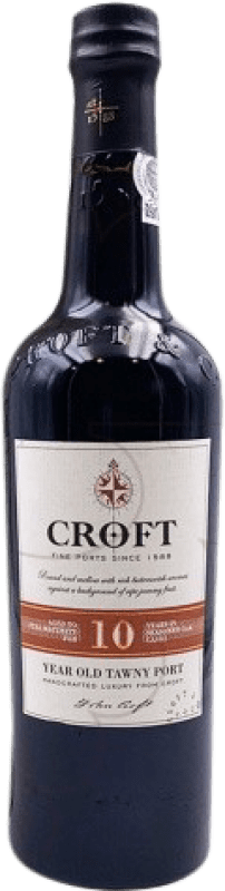 29,95 € Envío gratis | Vino generoso Croft Port Tawny I.G. Porto Oporto Portugal Tempranillo, Touriga Franca, Touriga Nacional, Tinta Amarela, Tinta Cão, Tinta Barroca 10 Años Botella 75 cl