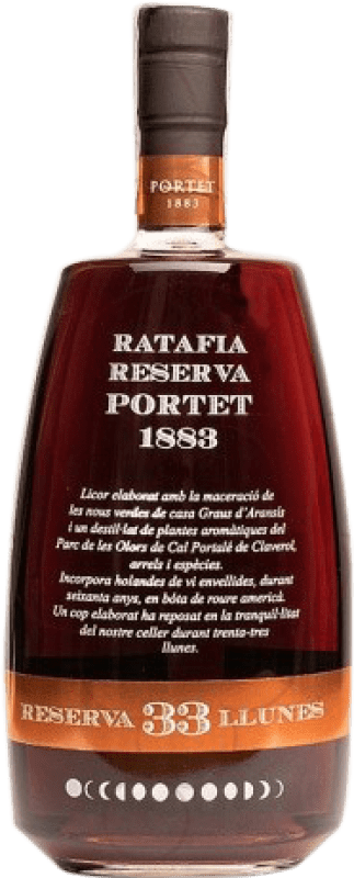 52,95 € Free Shipping | Spirits Portet Ratafia 33 Llunes Reserve Spain Bottle 70 cl