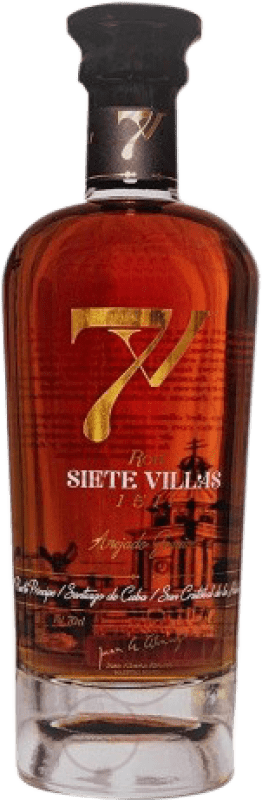 36,95 € Spedizione Gratuita | Rum Siete Villas Añejo — Invecchiato Spagna 70 cl
