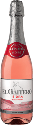 5,95 € Envío gratis | Sidra El Gaitero Rose Principado de Asturias España Botella 75 cl