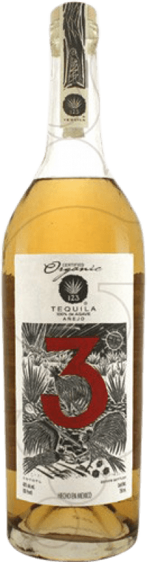 109,95 € Envío gratis | Tequila 123 Organic 3 Tres Añejo México Botella 70 cl