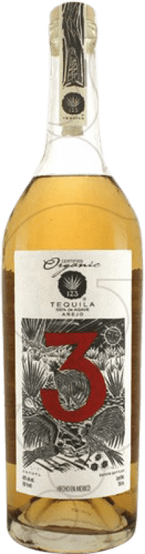 109,95 € Kostenloser Versand | Tequila 123 Organic 3 Tres Añejo Mexiko Flasche 70 cl