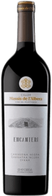 16,95 € Free Shipping | Red wine Celler Massis de l'Albera Encanteri Aged D.O. Empordà Catalonia Spain Syrah, Grenache, Mazuelo, Carignan Bottle 75 cl