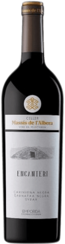 15,95 € Free Shipping | Red wine Celler Massis de l'Albera Encanteri Aged D.O. Empordà Catalonia Spain Syrah, Grenache, Mazuelo, Carignan Bottle 75 cl