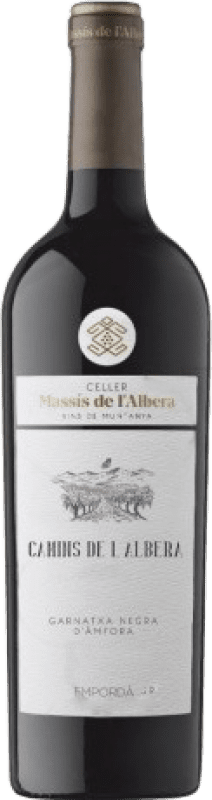 32,95 € Free Shipping | Red wine Celler Massis de l'Albera Camins de l'Albera Aged D.O. Empordà Catalonia Spain Grenache Bottle 75 cl