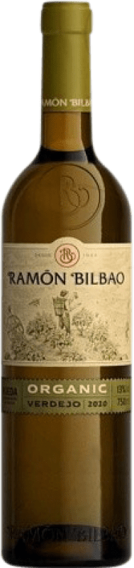 14,95 € Free Shipping | White wine Ramón Bilbao Blanc Organic Young D.O. Rueda Castilla y León Spain Verdejo Bottle 75 cl