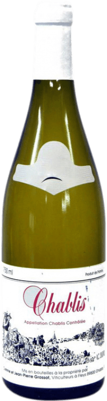 19,95 € Envio grátis | Vinho branco Corinne & Jean-Pierre Grossot A.O.C. Chablis Borgonha França Chardonnay Garrafa 75 cl