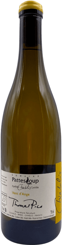 46,95 € Envio grátis | Vinho branco Pattes Loup Vent d'Ange A.O.C. Chablis Borgonha França Chardonnay Garrafa 75 cl