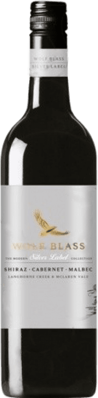 11,95 € Spedizione Gratuita | Vino Rosso Wolf Blass Cupatge Silver — Edizione Argento Crianza — Invecchiato in Botte I.G. McLaren Vale McLaren Vale Australia Bottiglia 75 cl