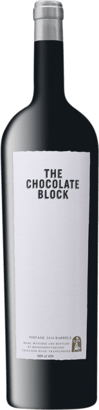 429,95 € Spedizione Gratuita | Vino Rosso Boekenhoutskloof The Chocolate Block W.O. Swartland Swartland Sud Africa Syrah, Garnacha — Grenache, Cabernet Sauvignon, Cinsault, Viognier Bottiglia Imperiale-Mathusalem 6 L