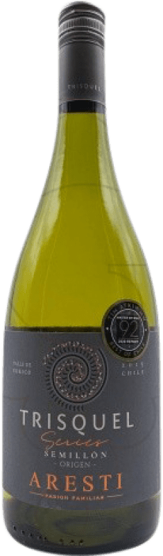18,95 € Free Shipping | White wine Aresti Trisquel Young I.G. Valle Central Valle de Curicó Chile Sémillon Bottle 75 cl