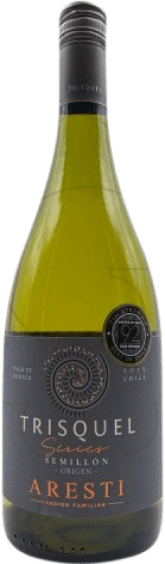 19,95 € Free Shipping | White Wine Aresti Trisquel Young I.G. Valle Central Valle de Curicó Chile Sémillon 75 cl