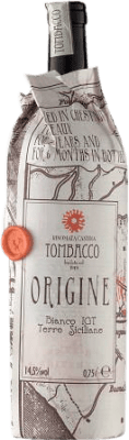 25,95 € Free Shipping | White wine Rinomata Cantina Tombacco Origine D.O.C. Sicilia Sicily Italy Muscatel Small Grain, Grillo Bottle 75 cl