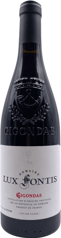 313,95 € Envio grátis | Vinho Tinto Lux Fontis A.O.C. Gigondas Rhône França Garnacha — Grenache, Monastrell 75 cl