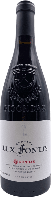 349,95 € Spedizione Gratuita | Vino rosso Lux Fontis A.O.C. Gigondas Rhône Francia Grenache, Monastrell Bottiglia 75 cl