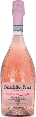 13,95 € Free Shipping | Rosé sparkling Family Owned Bicicletas y Peces Rose Dry D.O.C. Prosecco Emilia-Romagna Italy Bottle 75 cl