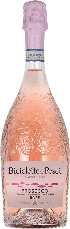 13,95 € Бесплатная доставка | Розовое игристое Family Owned Bicicletas y Peces Rose сухой D.O.C. Prosecco Эмилия-Романья Италия бутылка 75 cl