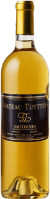 14,95 € Бесплатная доставка | Крепленое вино Lucile et Philippe Mercadier Château Tuyttens A.O.C. Sauternes Бордо Франция Sauvignon White, Sémillon Половина бутылки 37 cl