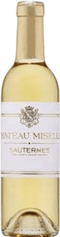 14,95 € Envio grátis | Vinho fortificado Château Miselle A.O.C. Sauternes Bordeaux França Sauvignon Branca, Sémillon, Muscadelle Meia Garrafa 37 cl