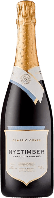57,95 € 送料無料 | 白スパークリングワイン Nyetimber Classic Cuvée Brut グランド・リザーブ イギリス Pinot Black, Chardonnay, Pinot Meunier ボトル 75 cl
