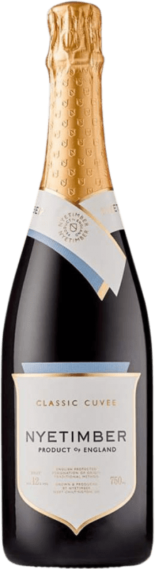 59,95 € 送料無料 | 白スパークリングワイン Nyetimber Classic Cuvée Brut グランド・リザーブ イギリス Pinot Black, Chardonnay, Pinot Meunier ボトル 75 cl