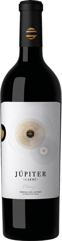 18,95 € Kostenloser Versand | Rotwein Júpiter Carmé Crianza — Kurze Fassreifung D.O. Ribera del Duero Kastilien und León Spanien Flasche 75 cl